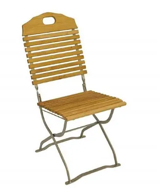 Produktbild von Klappstuhl 91062F Holzstuhl Gartenstuhl Stuhl 2er Set, verzinkt