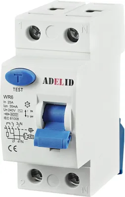 Produktbild von FI-Schalter Fehlerstromschutzschalter 2-polig 16A 30mA RCD FI-Schutzschalter