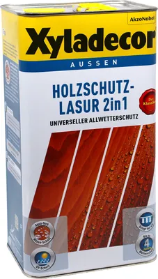 Produktbild von Xyladecor® Holzschutz-Lasur 2 in 1 Weißbuche 4 l