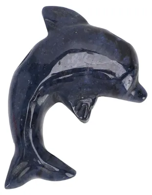 Image de Pendentif en forme de dauphin en cristal, pierre précieuse naturelle, accessoires de bijouterie pour femmes et hommes