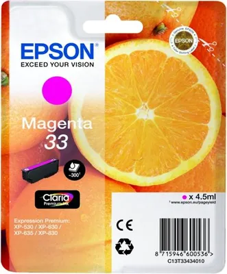 Image de Epson Oranges C13T33434022 Cartouche d'impression 1 pièce(s) Original