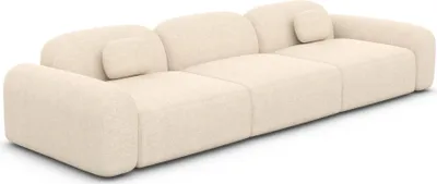 Produktbild von Strukturstoff 3-Sitzer Couch Nuvia Creme