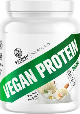 Immagine prodotto di SWEDISH Supplements | Proteine vegane deluxe | di piselli, riso e avena alla vaniglia e mandorle