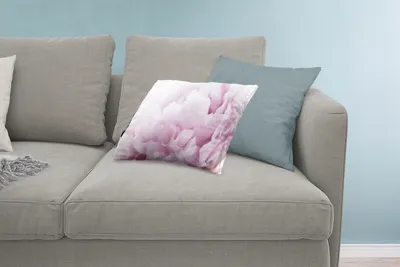 Produktbild von MuchoWow® Zierkissen Sofakissen Wohnzimmer Dekokissen 60x40 cm Nahaufnahme einer rosa Pfingstrose - Kopfkissen - Polster mit Foto