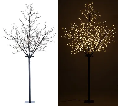 Image de Arbre lumineux 250 cm avec 600 fleurs LED