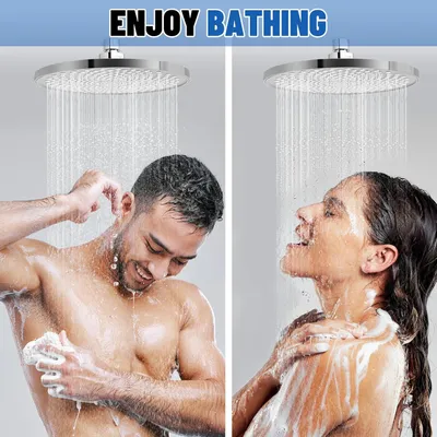 Produktbild von Regendusche 22 cm - Runde Hochdruck-Duschkopf - Chrom