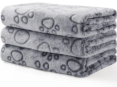 Zdjęcie produktu dla Miękki koc polarowy dla zwierząt, zestaw 3 sztuk