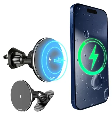 Produktbild von CarMe MagSafe Handyhalterung Auto - Autohalterung für Smartphone - Halterung handy für auto - Mit Ladefunktion - Magnetische - Schwarz