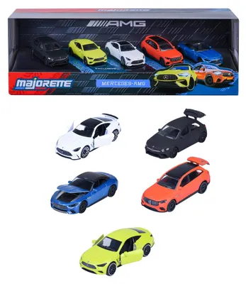 Productafbeelding van Majorette Mercedes-AMG speelgoedauto set - 5 stuks - metalen modelauto's