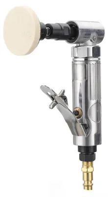 Produktbild von Druckluft Winkelschleifer - 90° Stabschleifer 6 mm - Pneumatischer Geradschleifer - Handgeführt - Set mit Schleifscheiben zum Schleifen Polieren Entgraten Gravieren
