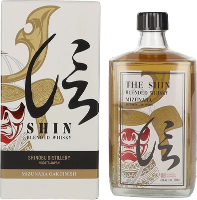 Produktbild von The Shin Blended Whisky MIZUNARA Japanese Oak Finish 43% Vol. 0,7l in Geschenkbox