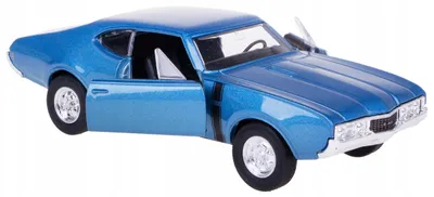 Produktbild von Welly 1968 Oldsmobile 442 Modellauto Metall 1:34/39 Blau