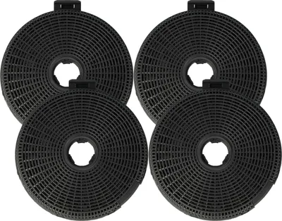 Produktbild von vhbw 4x Aktivkohlefilter Ersatz für Teka 40078254, 61801236, 61801262, D1C, D4C für Dunstabzugshaube - 20 cm