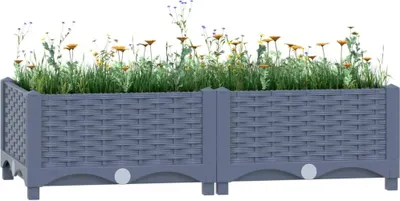 Produktbild von Hochbeet 80x40x23 cm Polypropylen , Gabionen Design 2024