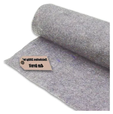 Produktbild von Teichvlies 300 g/m² - 4m x 4m – 16qm - Unterlage für Teichfolien und Pools