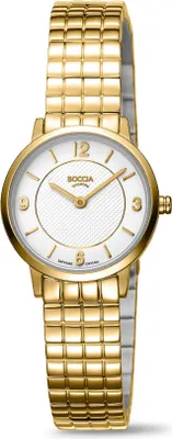 Produktbild von Boccia 3371-05 Damenuhr Titan Goldfarben mit Saphirglas