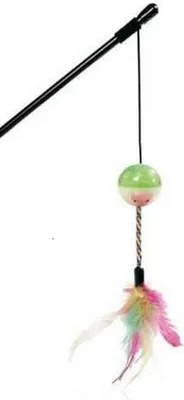 Produktbild von Karlie Katzenangel mit Leuchtball und Federn
