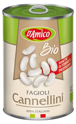 Produktbild von D'Amico  Cannellini Bohnen 400g –  weiße Bohnen, proteinreich & vielseitig