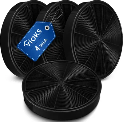 Produktbild von Aktivkohlefilter Set 4 Stück passend wie Electrolux 902979357/8 für Dunstabzugshaube