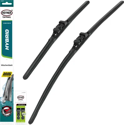 Image de Kit d'essuie-glaces HEYNER® 650 mm / 350 mm hybride avec adaptateur TLB à l'avant