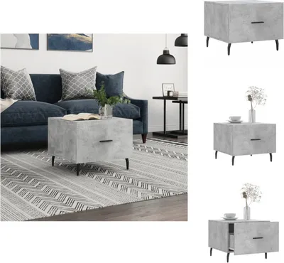 Produktbild von vidaXL Couchtisch Betongrau 50x50x40 cm Holzwerkstoff -  Couchtische
