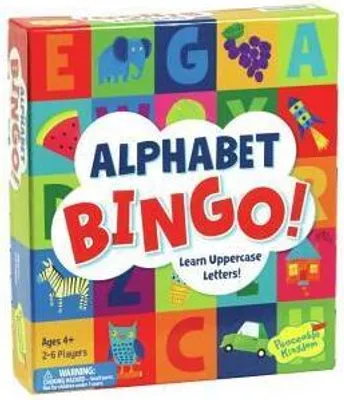 Image de MindWare, Jeu de bingo de l'alphabet, jeu de société éducatif, à partir de 4 ans, jeu de famille