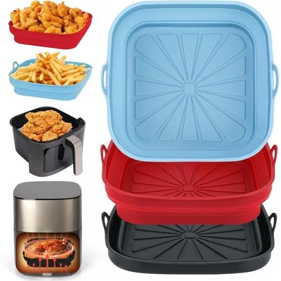 Produktbild von Azomor® Wiederverwendbare Silikonbackformen Set für Airfryer, Mikrowelle und Ofen