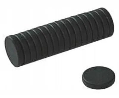 Image de Aimant néodyme cylindrique MW 10x2 N38 époxy (noir) 50 pièces