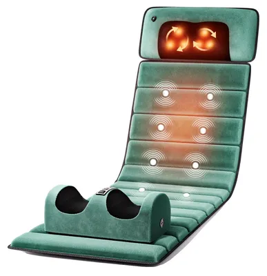 Image de Tapis de massage, appareil de massage Shiatsu, soulagement des douleurs profondes des tissus, avec appareil de massage des pieds, prise UE