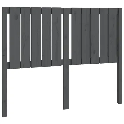 Image de vidaXL Tête de lit Gris 125,5x4x100 cm Pin massif