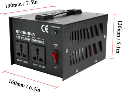 Image de Transformateur élévateur et abaisseur de tension intelligent ST-1000W pour appareils électriques domestiques