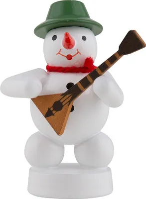 Productafbeelding van Sneeuwpop met balalaika (8 cm) van Zenker Volkskunst