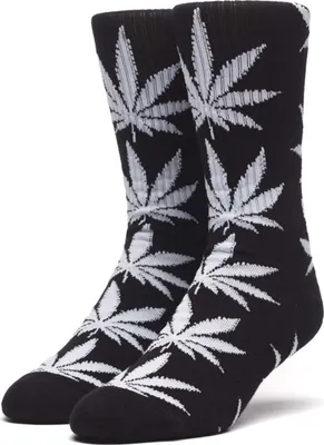 Image de HUF Chaussettes Hommes ESSENTIALS PLANTLIFE SOCK, Taille:ONESIZE, Coleurs:black