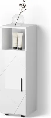 Immagine prodotto di Mobiletto bagno Livinity Ronco Bianco lucido 30 x 95 cm, Model 52649