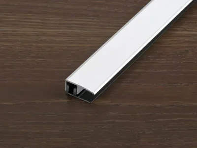 Produktbild von PROLINE Silber 30mm Abschlussprofil Bodenprofil, PROVARIOclip Universal Aluminium eloxiert, einrastendes Profilsystem ohne sichtbare Verschraubung, für Bewegungsfugen, einfache Verlegung