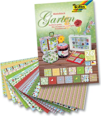 Obrázok produktu pre folia 47149 folia Motivblock Garten farbsortiert 270 + 80 g/qm 26 St.