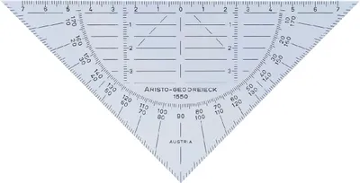 Image de Géo-triangle sans manche 16cm paquet de 10 pièces