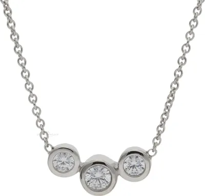 Produktbild von JuwelmaLux Collier 333/000 (8 Karat) Weißgold mit synth. Zirkonia JL39-05-0265
