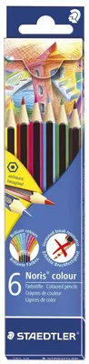 Image de Staedtler® 185 C6 Crayon de couleur Noris® colour - 3 mm, étui carton de 6 couleurs assorties