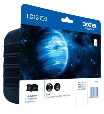 Immagine prodotto di brother LC1280XLBKBP2 brother LC-1280XLBK cartucce per stampante nere, set di 2