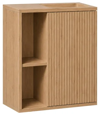 Image de Meuble sous-vasque pour WC Sofia - bois chêne miel - 49,5 x 62 x 25 cm