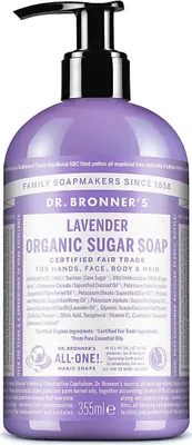 Obrázok produktu pre Dr. Bronner's Organic Sugar Soap Lavender 355 ml