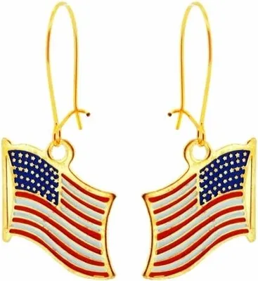 Produktbild von Ohrringe USA Ohrhänger Amerika Flagge Ohranhänger USA Fahne earrings USA