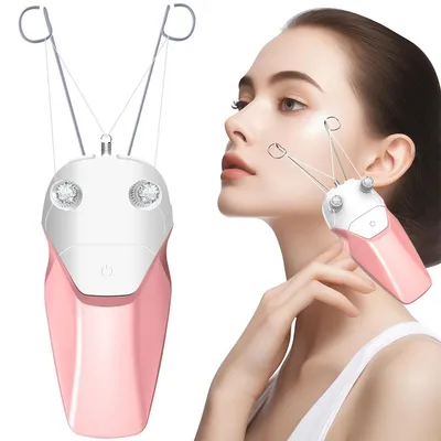 Produktbild von Gesichtshaarentfernung,elektrisches Haarentfernungsgerät,mit Fadentechnik für Frauen,USB wiederaufladbares,für Kinn, Lippe, Arme, Beine