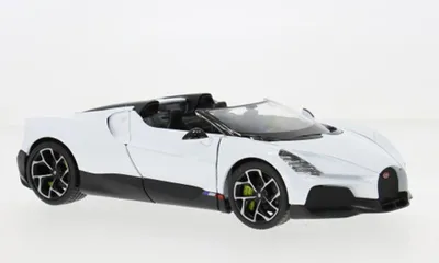Produktbild von Welly WEL24127WHITE - 1/24 / Bugatti W16 Mistral, weiss/schwarz - Neu