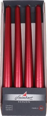 Produktbild von Spitzkerzen "Edelglanz"Rubin Rot 240/24 mm, 4 Stück Steinhart Kerzen in RAL-Kerzen Güte Qualität