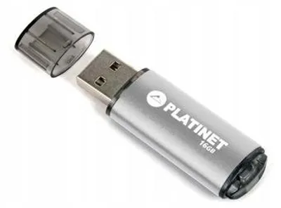 Obrázok produktu pre Platinet PMFE16S, 16 GB, USB Typ-A, 2.0, 22 MB/s, Čiapky, Strieborná