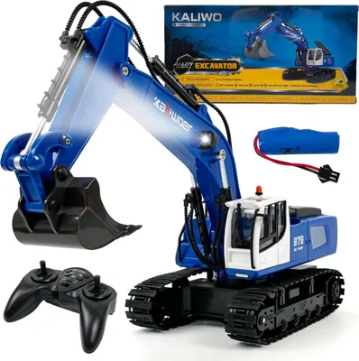 Produktbild von Ferngesteuerte Bagger Kaliwoer, Modell 1:18 [blau, 13550]