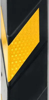 Obrázok produktu pre vidaXL Reflexné chrániče rohov 10 kusov guma 80 cm