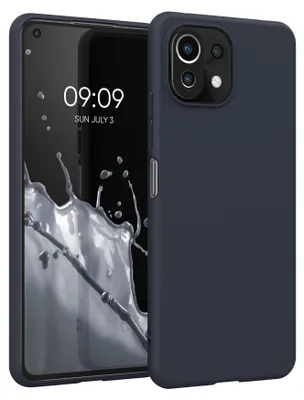 Produktbild von kwmobile Handyhülle für Xiaomi 11 Lite (5G) NE / Mi 11 Lite (5G) Hülle - TPU Case - Kabelloses Laden - Schutzhülle Cover in Heidelbeerblau